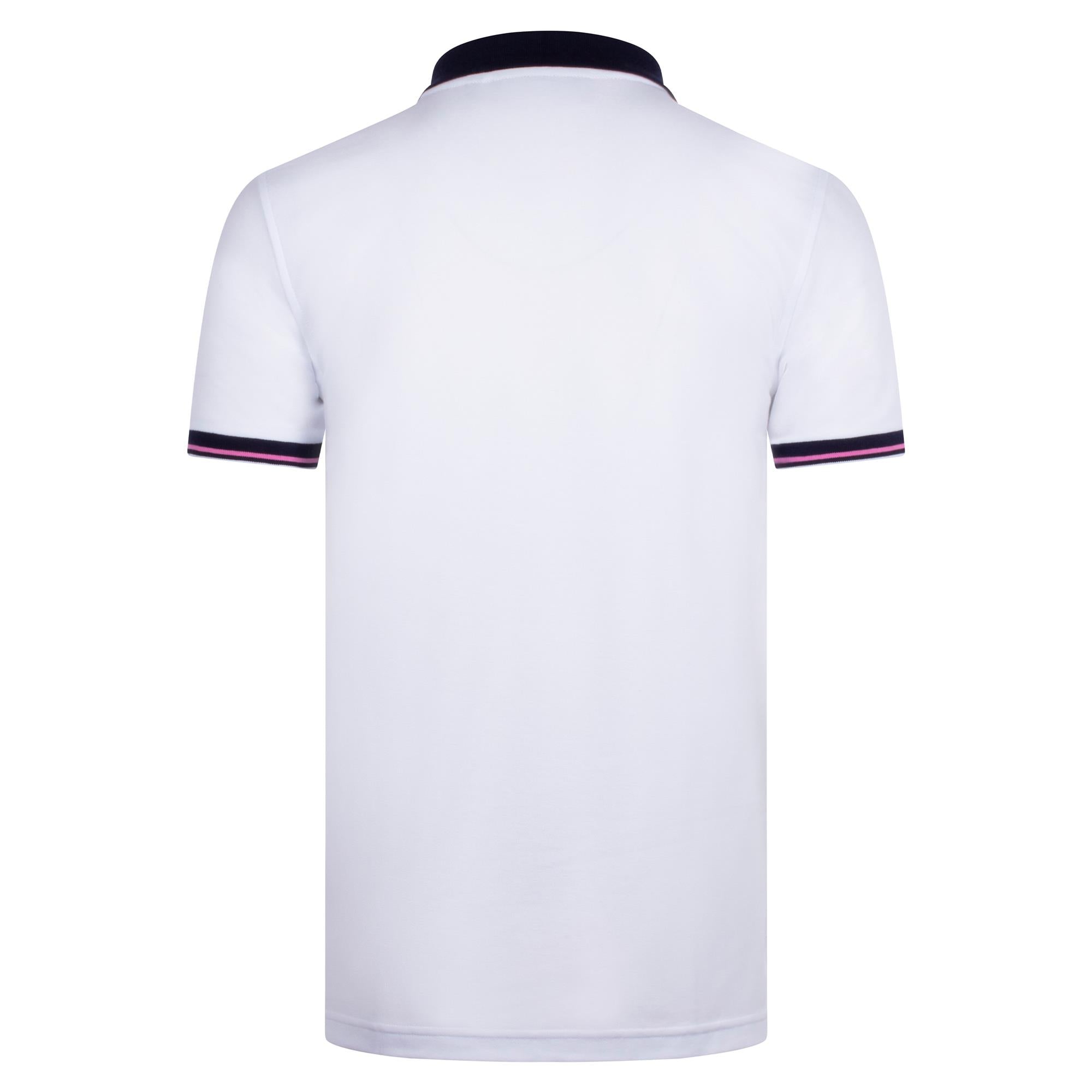Psycho Bunny Archive Classic Bunny Pique Polo Shirt White